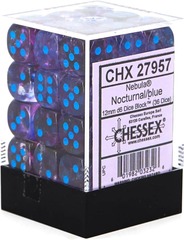 CHX 27957 Nebula Nocturnal / Blue 12mm d6 (36 dice)